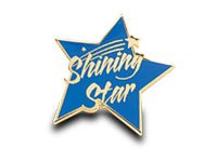 Lapel Pin - Shining Star Blue