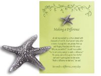 Character Pin - Starfish: Making a Difference - Green Card