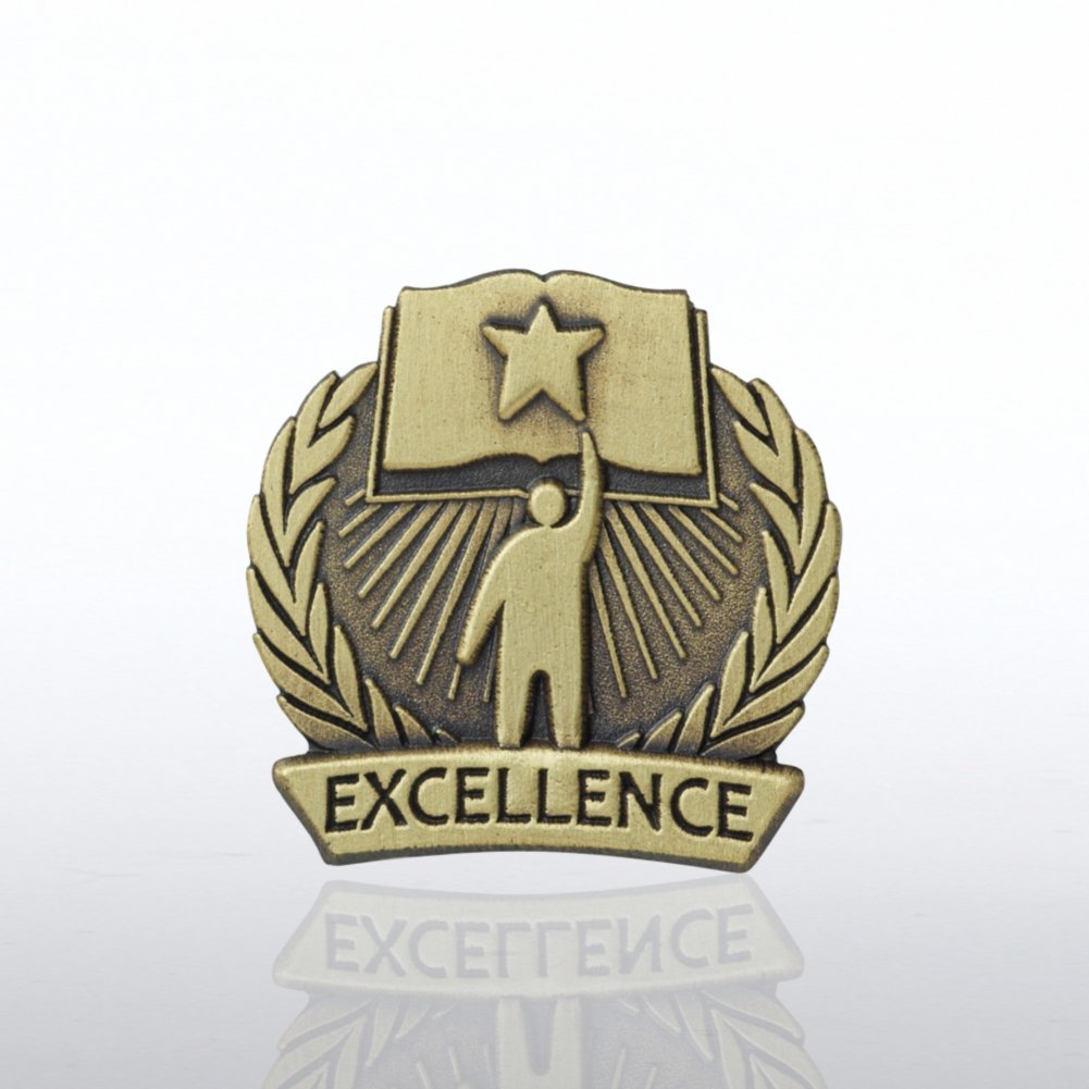 Lapel Pin - Academic Excellence - Book