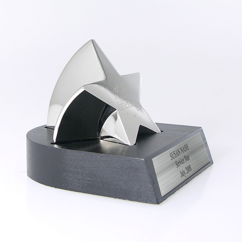 Paperweight Trophy - You Make the Difference - Silver SIDE