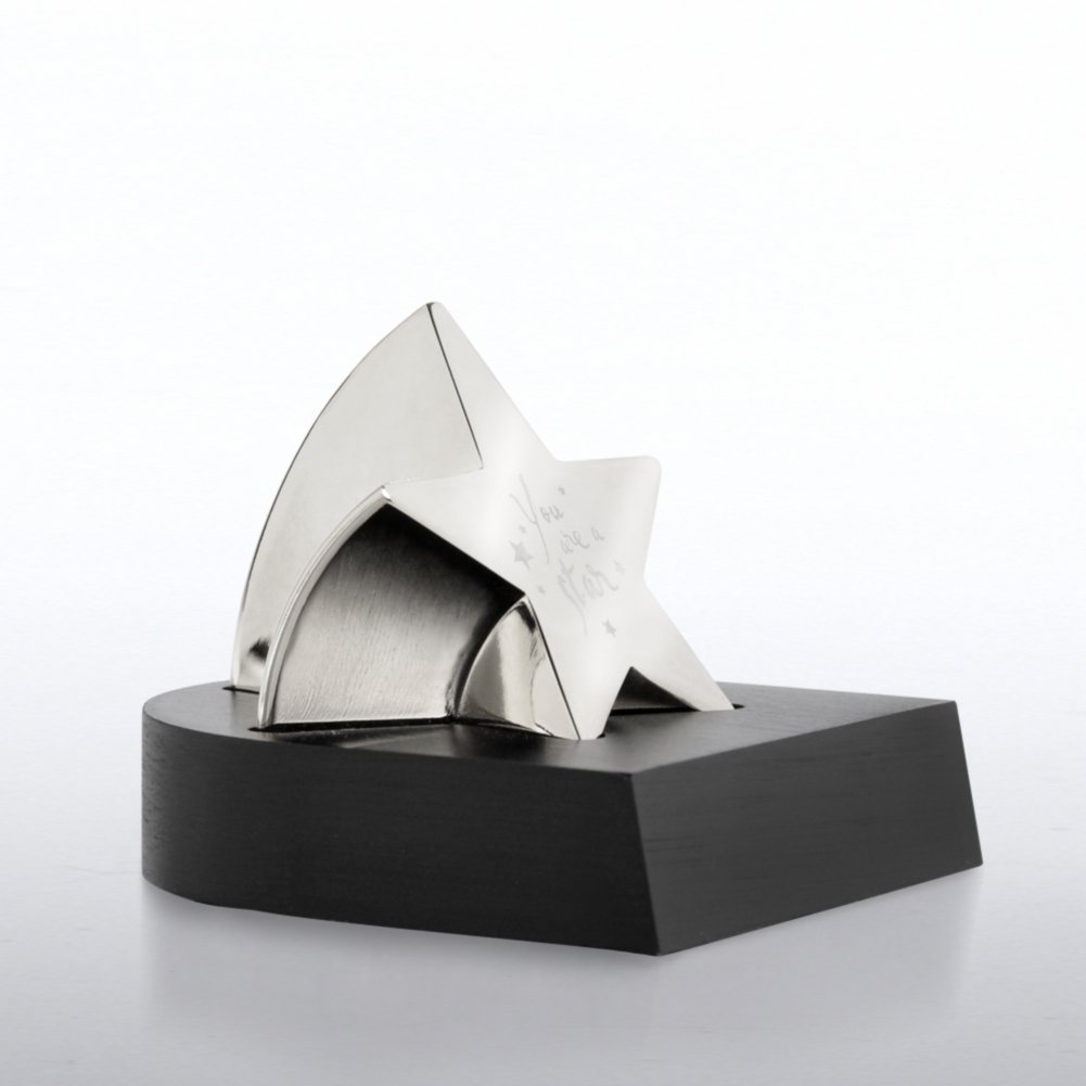 Paperweight Trophy - You are a Star - Silver SIDE