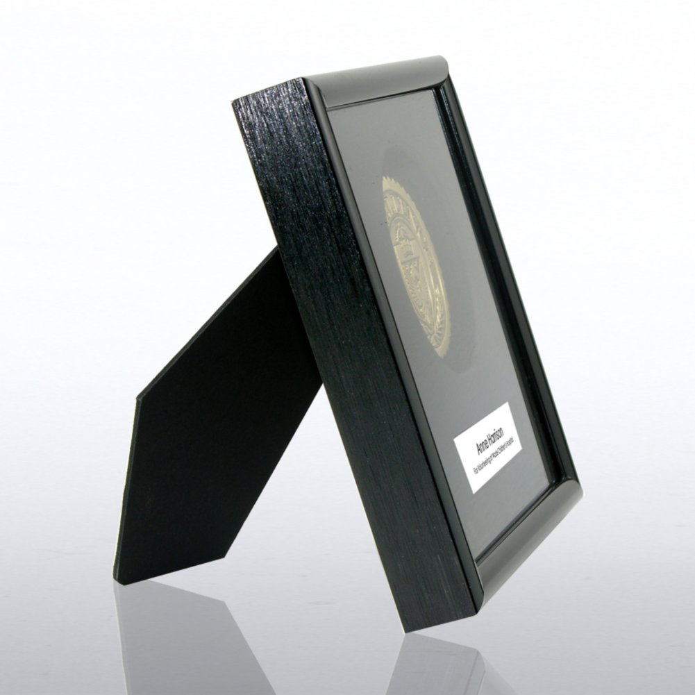 Framed Medallion - Excellence - Gold SIDE