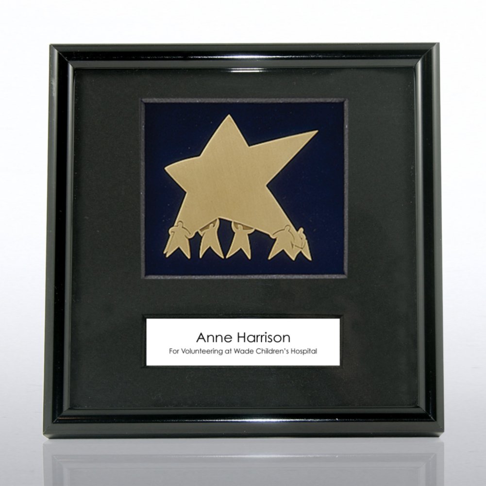 Framed Medallion - Team Results- Gold