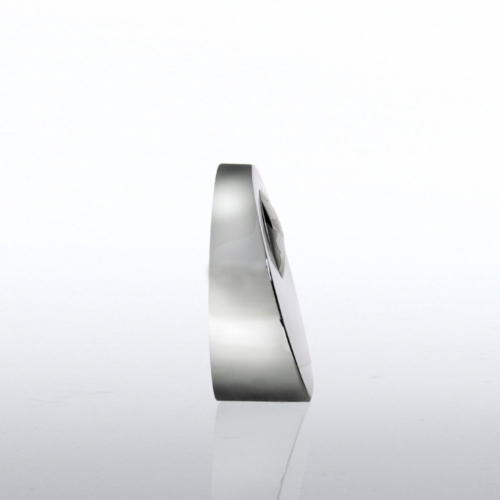 Desktop Paperweight Trophy - Globe SIDE