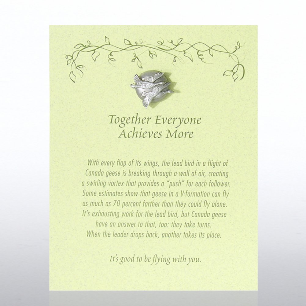 Character Pin - Geese: Together Everyone Achieves More
