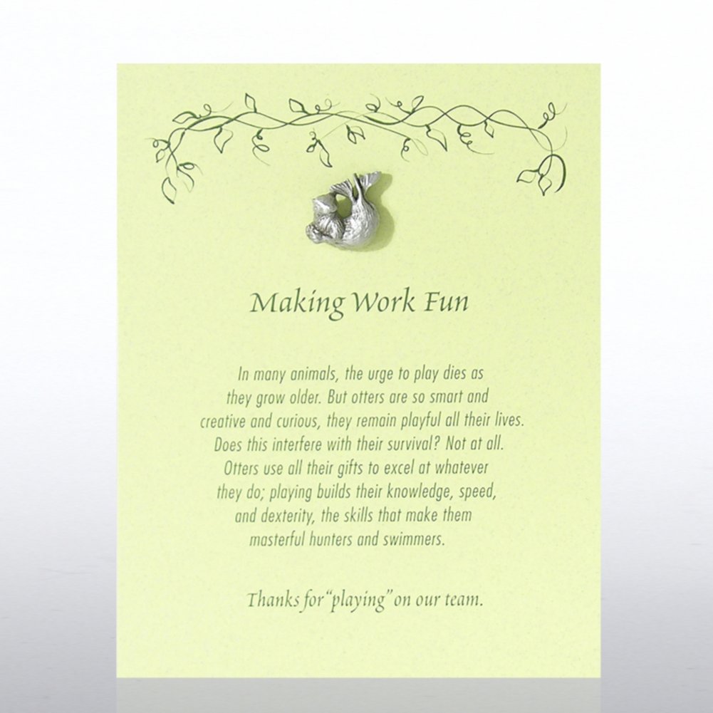 Character Pin - Otter: Making Work Fun