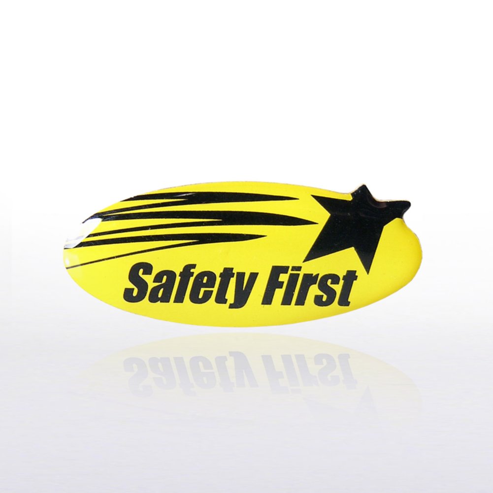Lapel Pin - Safety First - Multi-Color