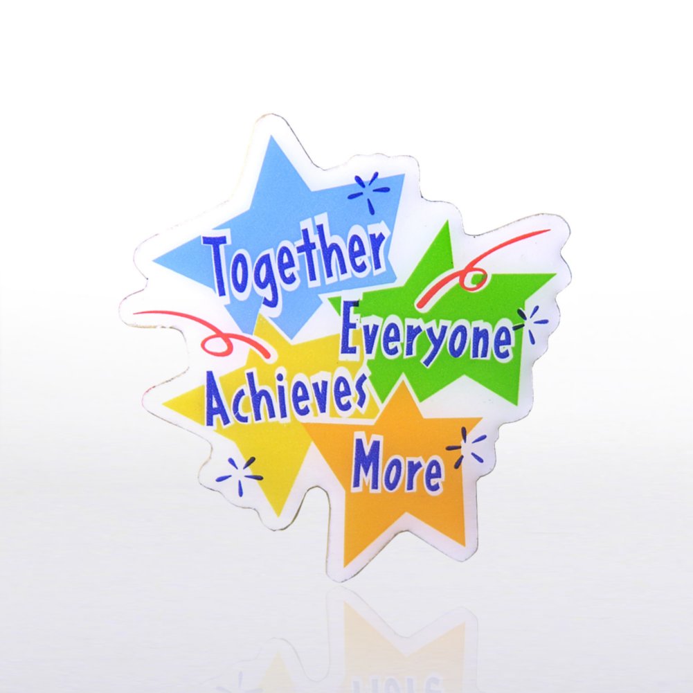 Lapel Pin - Together Everyone Achieves More - Multi-Color