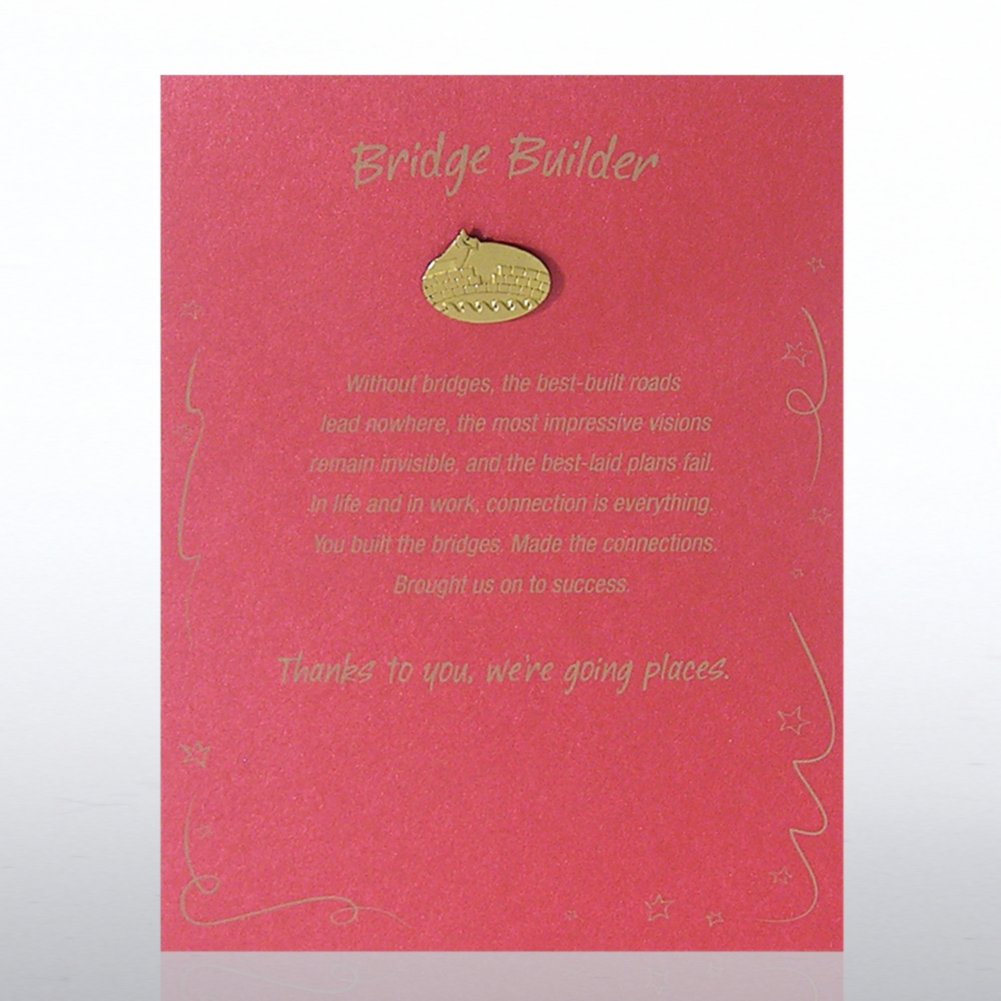 Character Pin - Bridge Builder - Red Card