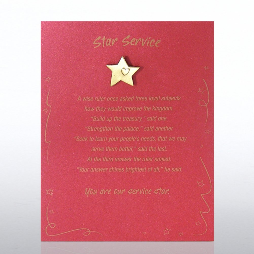 Character Pin - Star with Heart: Star Service
