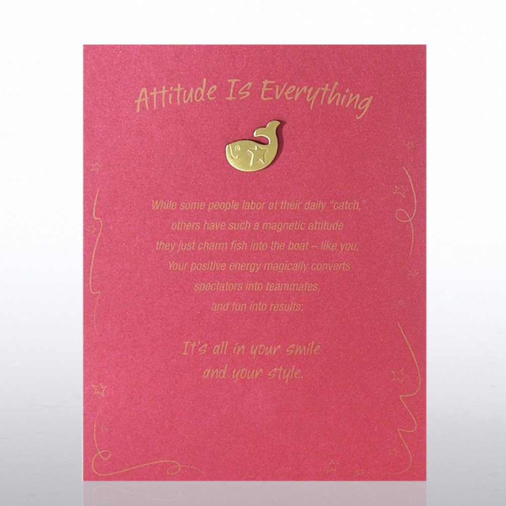 Character Pin - Fish: Attitude is Everything