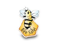 Lapel Pin - Bee Safe - Multi Color