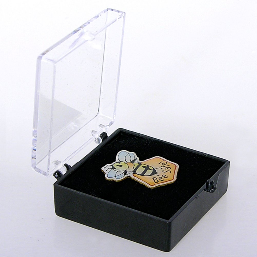 Lapel Pin - Bee Safe - Multi Color BOX