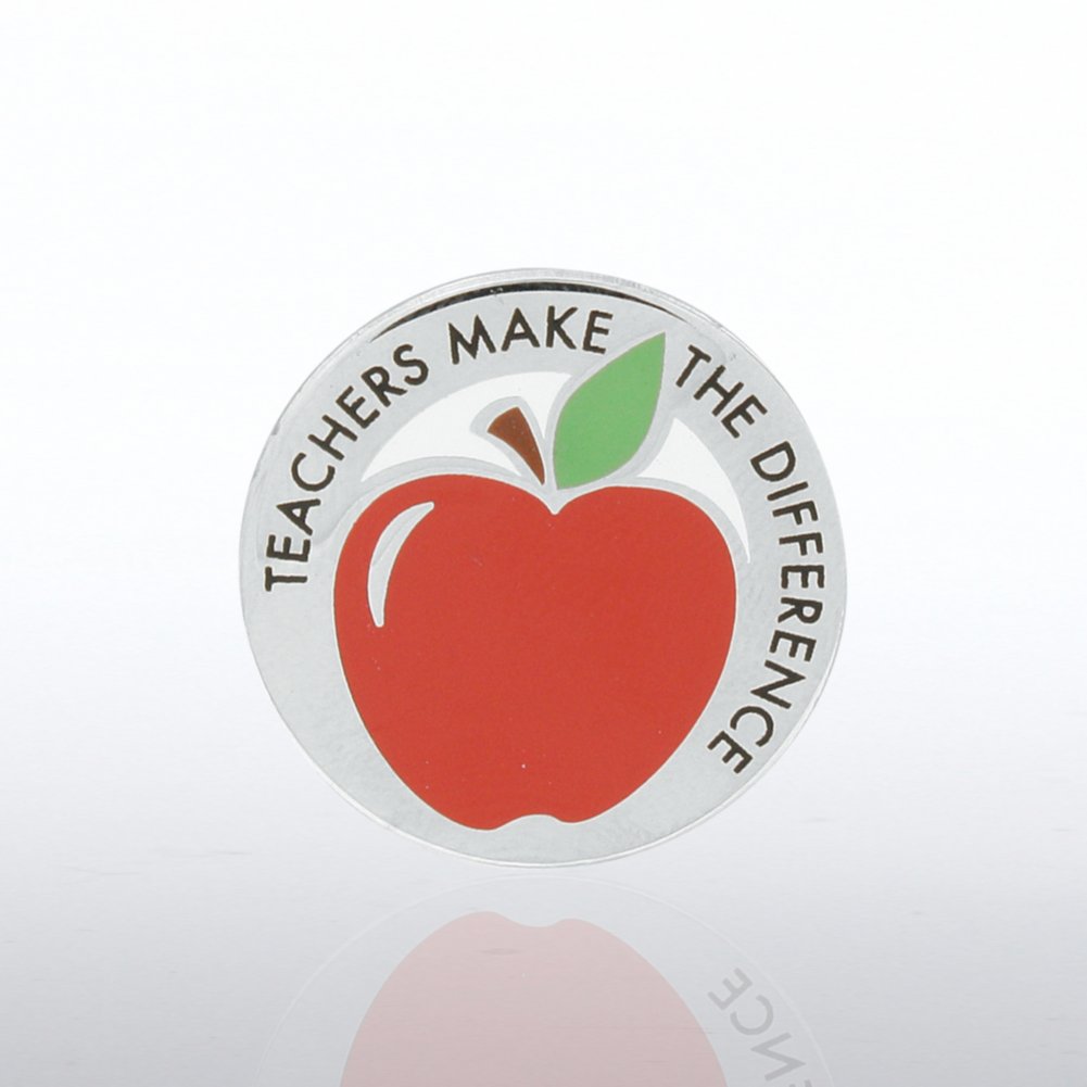 Lapel Pin - Apple - Teachers Make the Difference