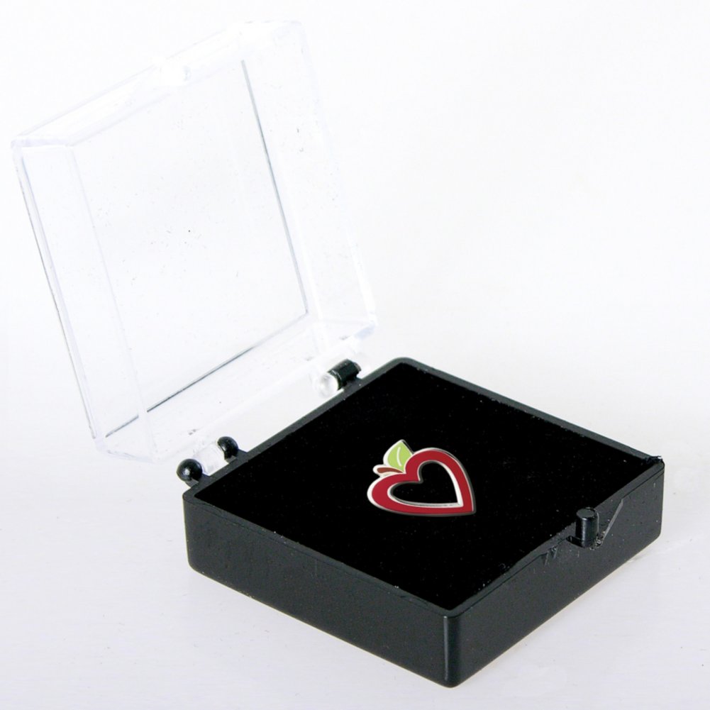 Lapel Pin - Apple Heart BOX