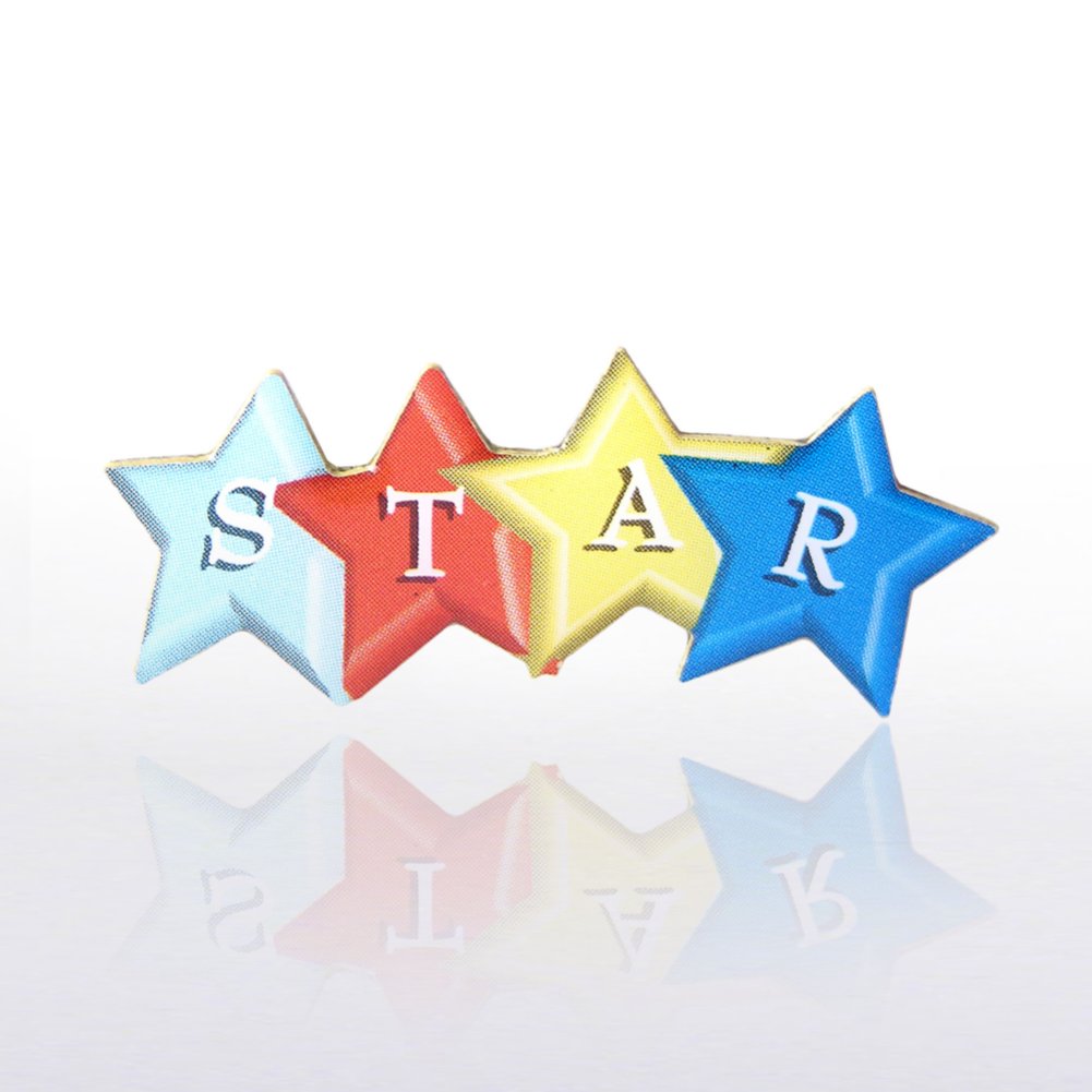 Lapel Pin - 4-STAR - Multi Color
