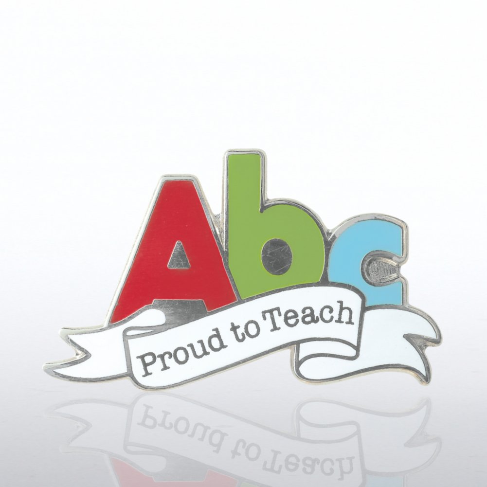 Lapel Pin - Proud to Teach - A,B,C