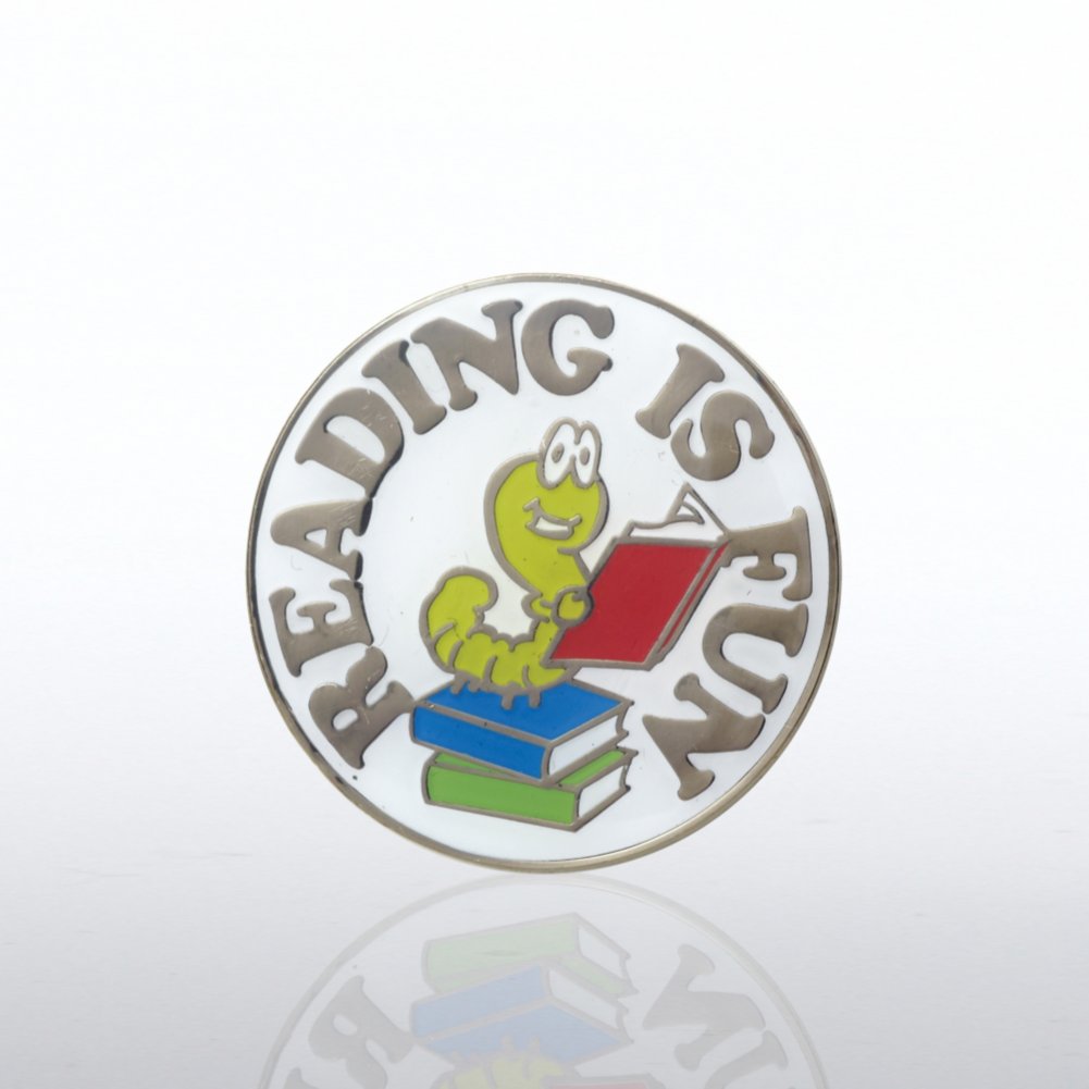 Lapel Pin - Reading is Fun