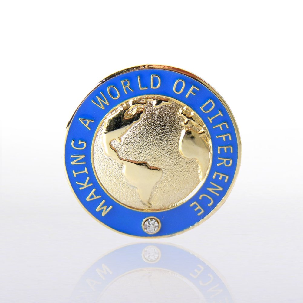 Lapel Pin - Making a World of Difference with Gem