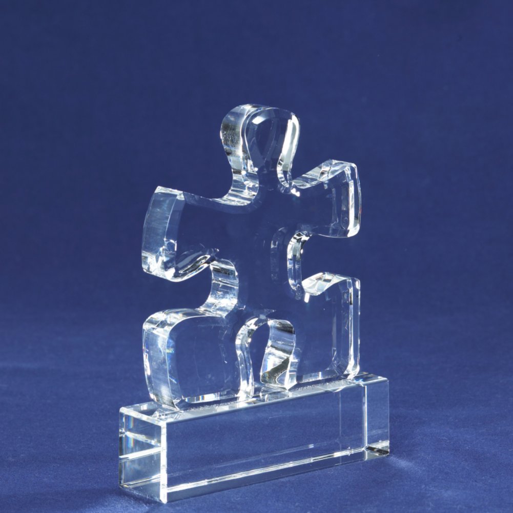 Crystal Puzzle Trophy SIDE