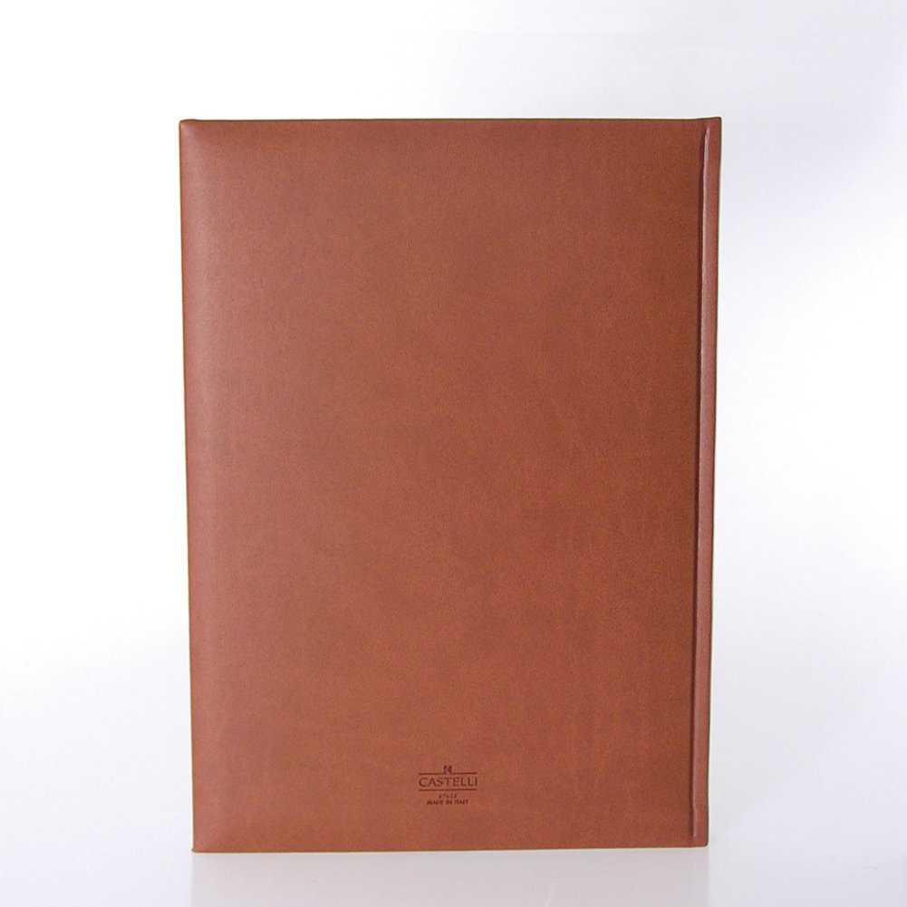 Italian Leatherette Journal - Suede-Touch Terracotta BACK