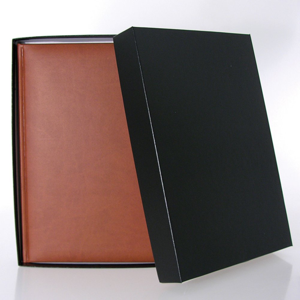 Italian Leatherette Journal - Suede-Touch Terracotta BOX