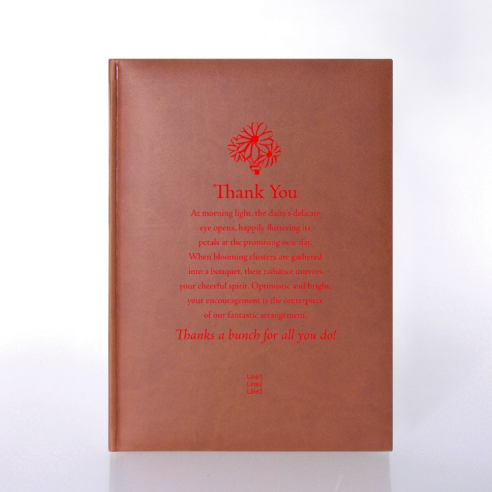 Italian Leatherette Journal - Suede-Touch Terracotta