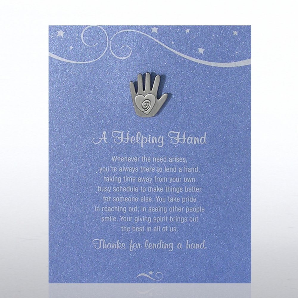Character Pin - Hand: A Helping Hand - Blue Card
