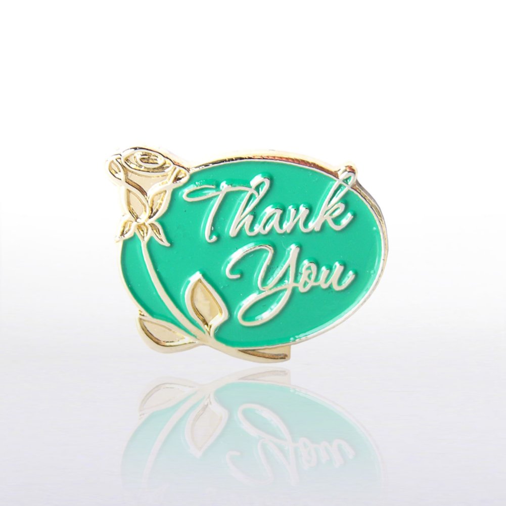 Lapel Pin - Thank You Rose