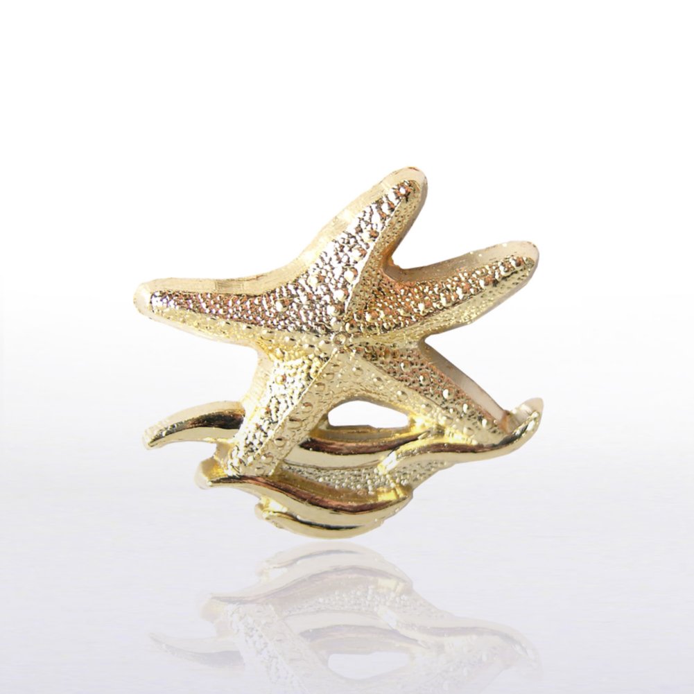 Lapel Pin - Starfish Waves