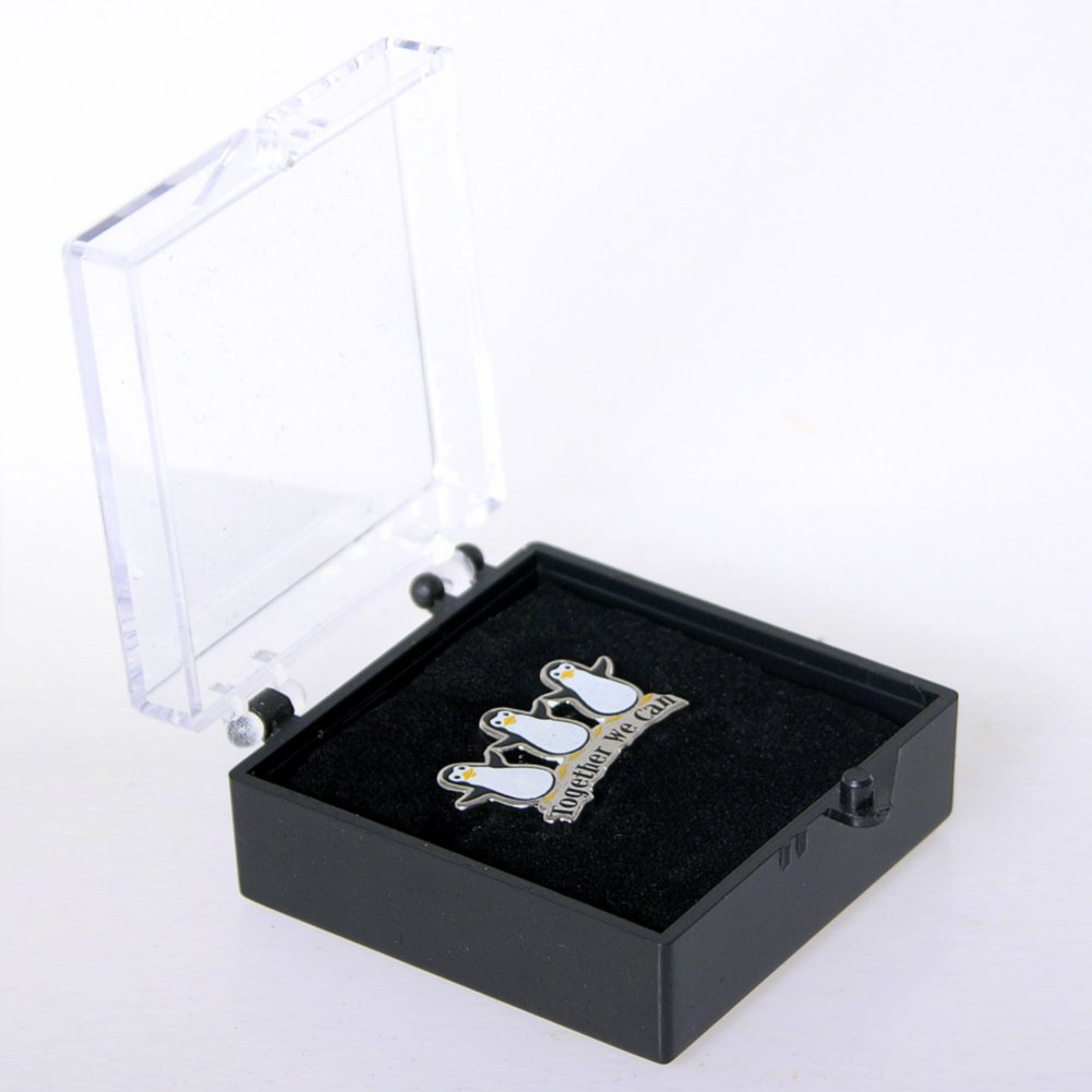 Lapel Pin - Penguins Together We Can BOX