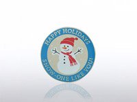 Lapel Pin - Happy Holidays Snow-One Like You