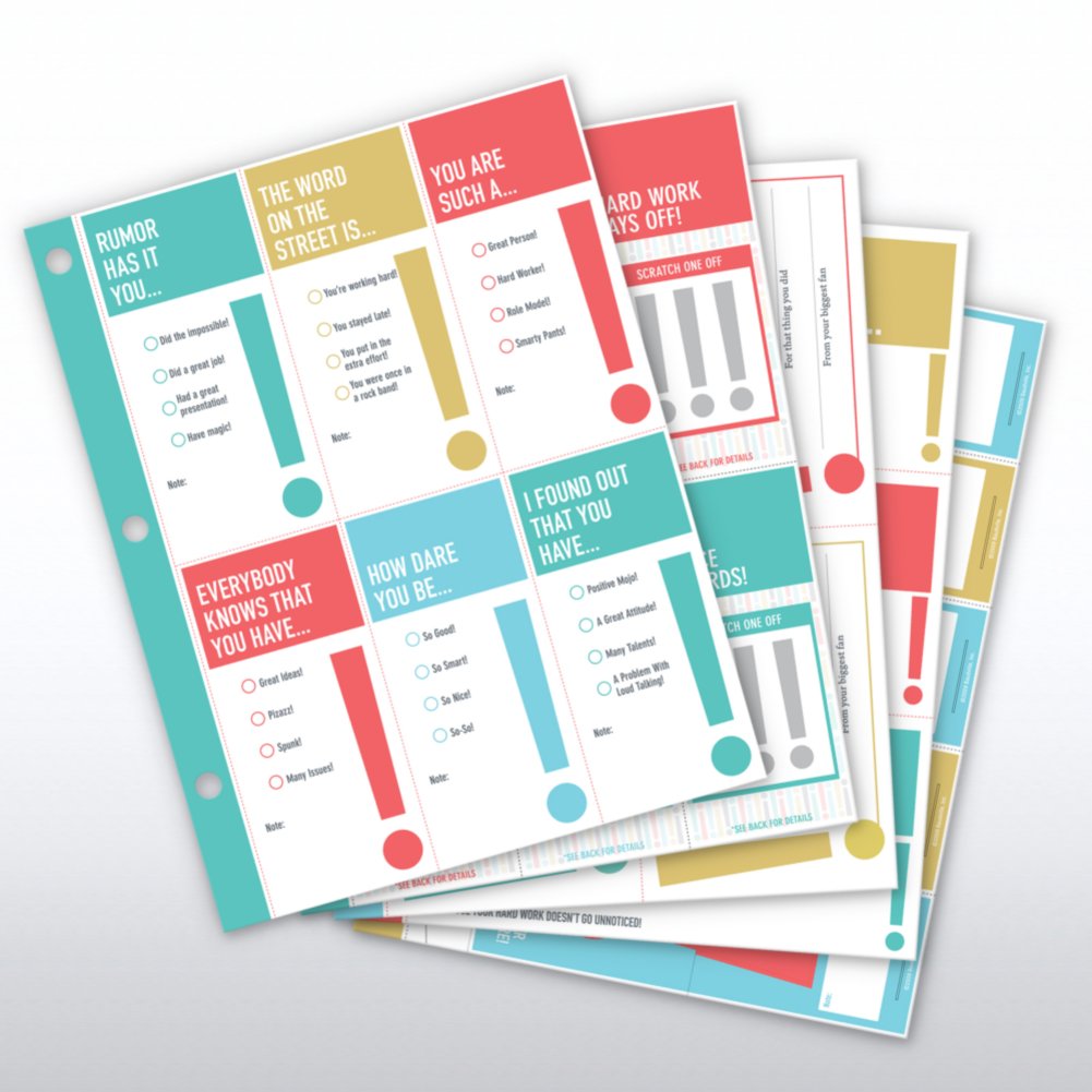 Recognition Binder System - Refill Pack