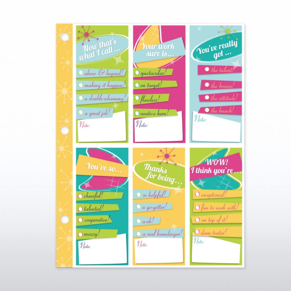 Recognition Binder System - Retro - Refill CARD1