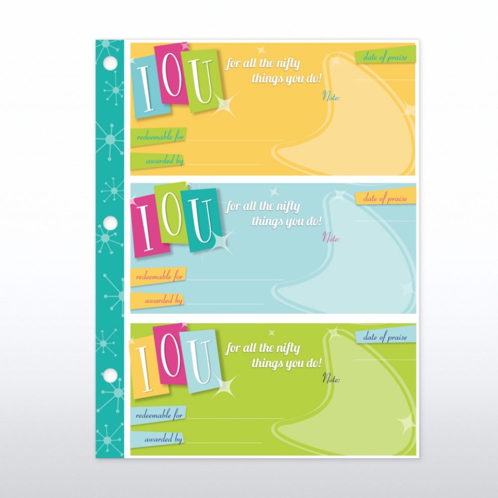 Recognition Binder System - Retro - Refill CARD4