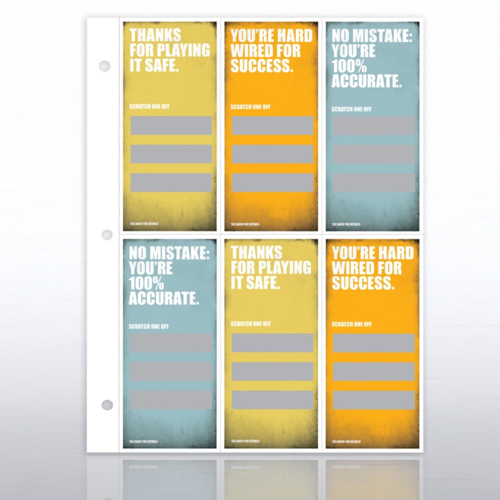 Recognition Binder System - Refill Pack - Mfg CARD3