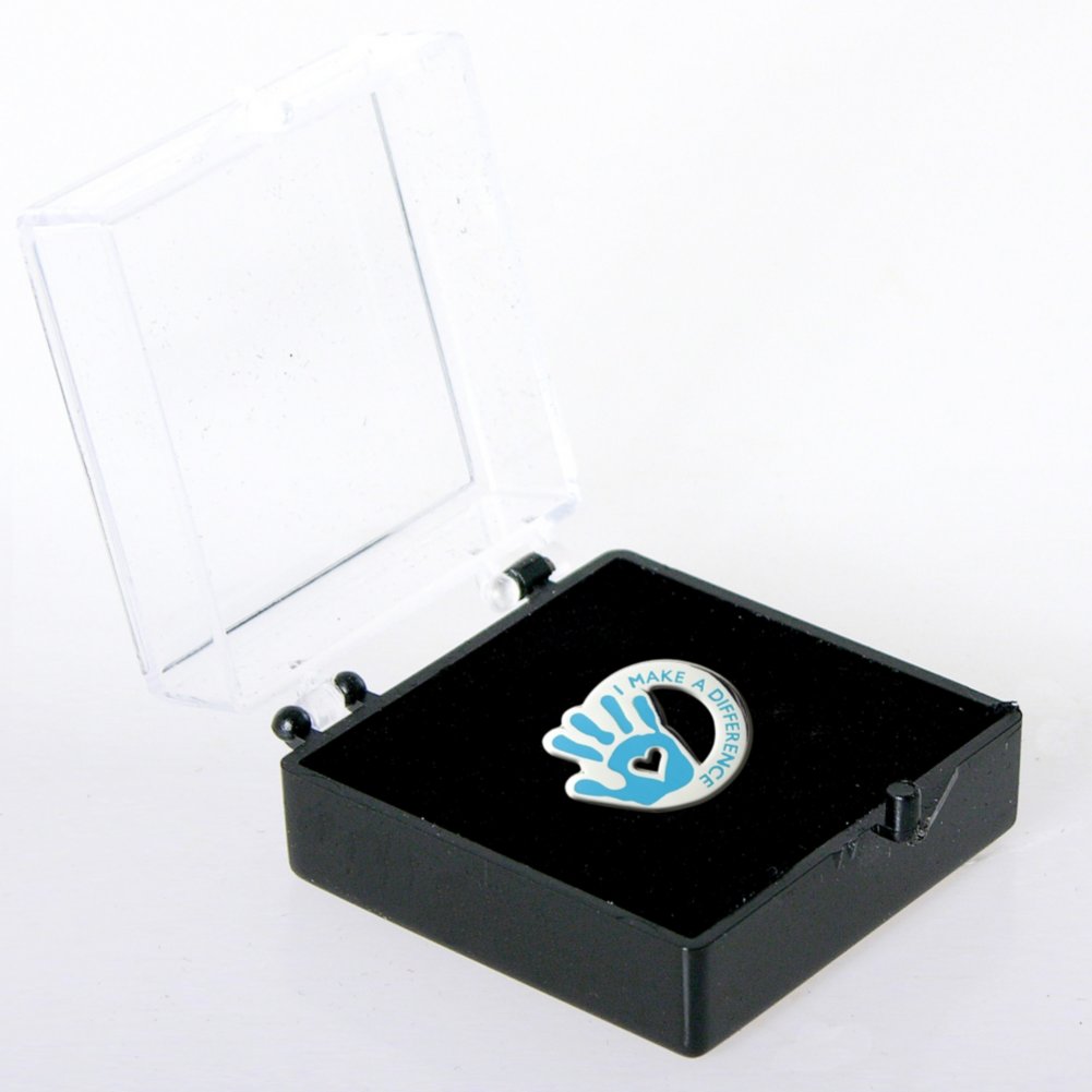 Lapel Pin - I Make the Difference - Heart in Hand BOX