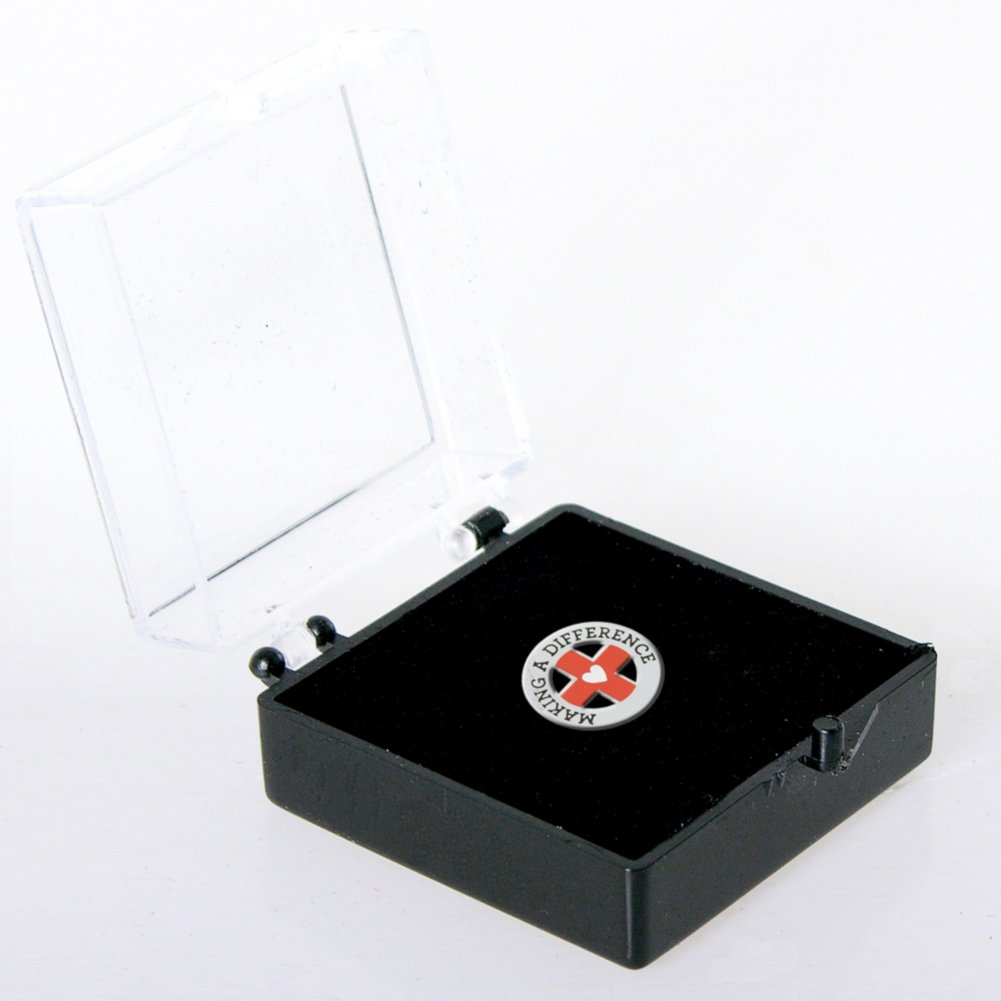 Lapel Pin - Making a Difference - Medical Cross BOX