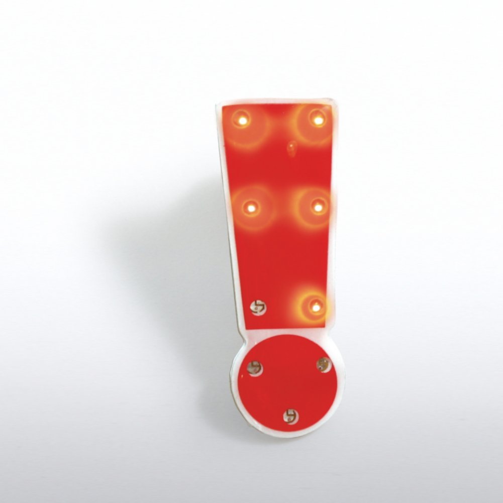 LED Lapel Pin - Exclamations PIN