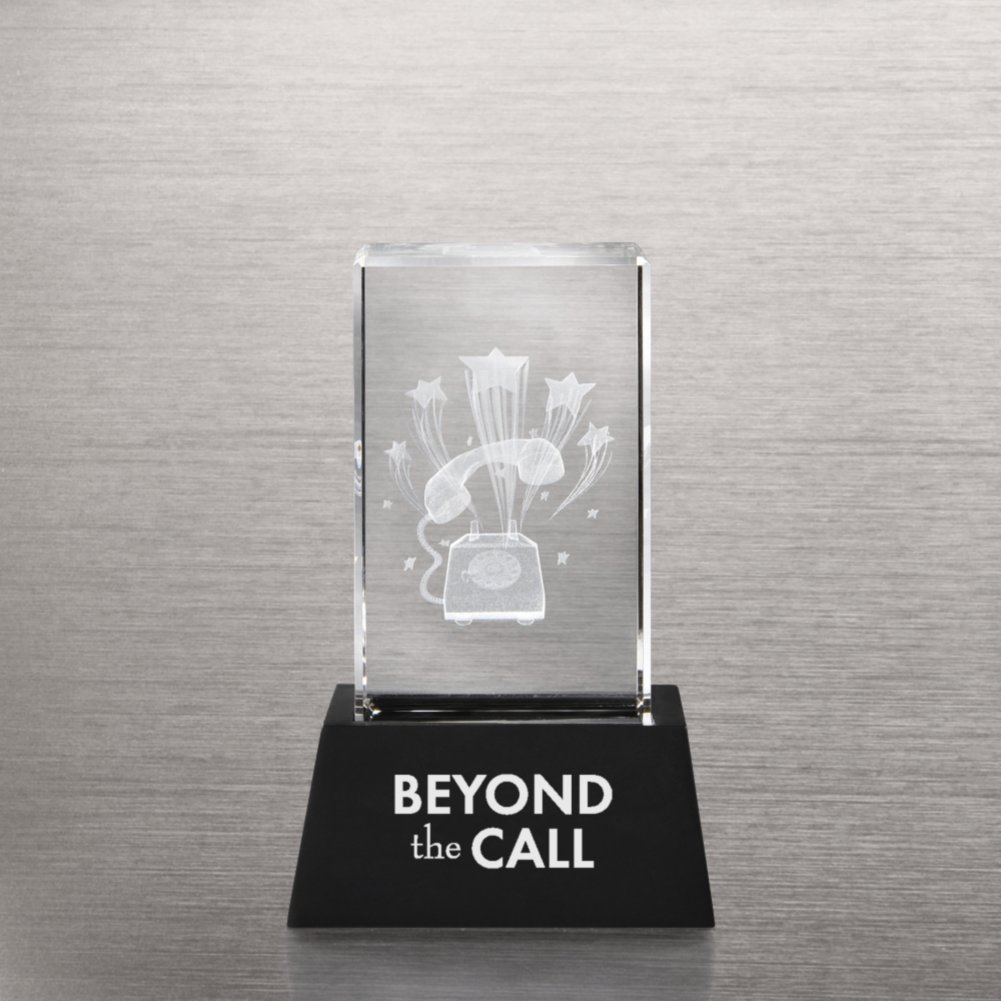 3-D Crystal Trophy - Phone: Beyond the Call BACK