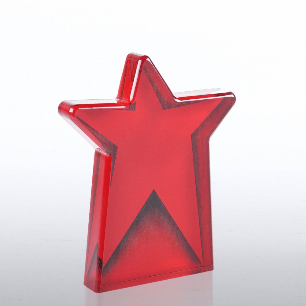 Galaxy Award Trophy - Red Dazzling Star SIDE