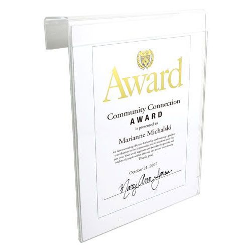 Acrylic Certificate Holder - 8.5 x 11 Vertical Cubicle