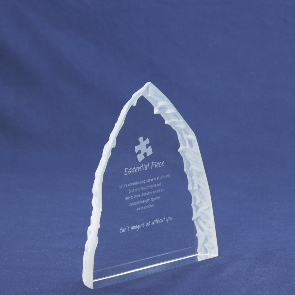 Crystal Summit Award Trophy SIDE