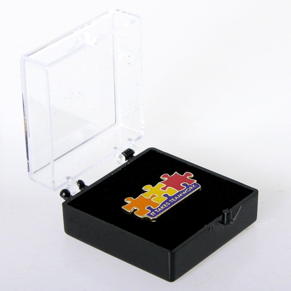 Lapel Pin - It Takes Teamwork - Multi Color BOX