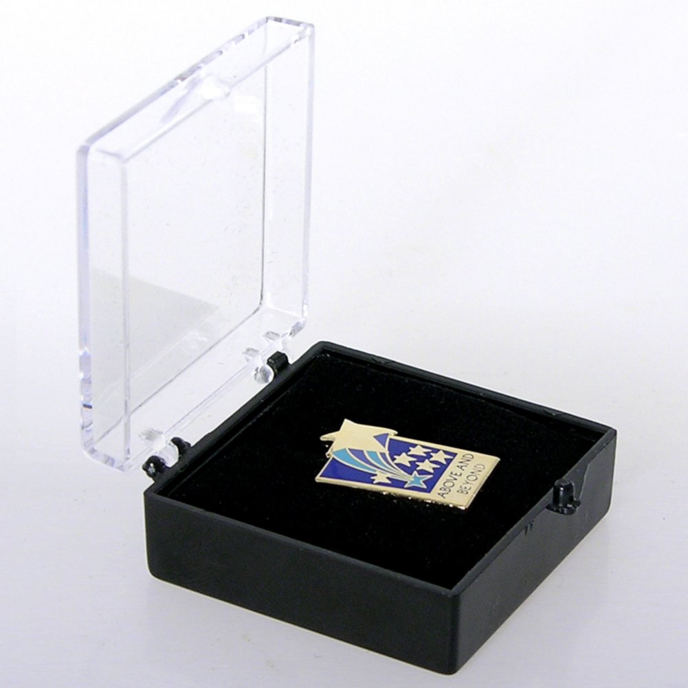 Lapel Pin - Above and Beyond Rectangle - Multi Color BOX