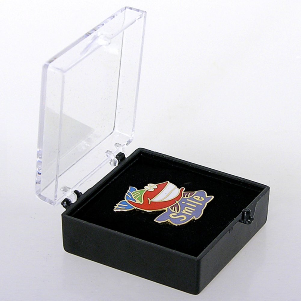 Lapel Pin - Smile Fish - Multi Color BOX