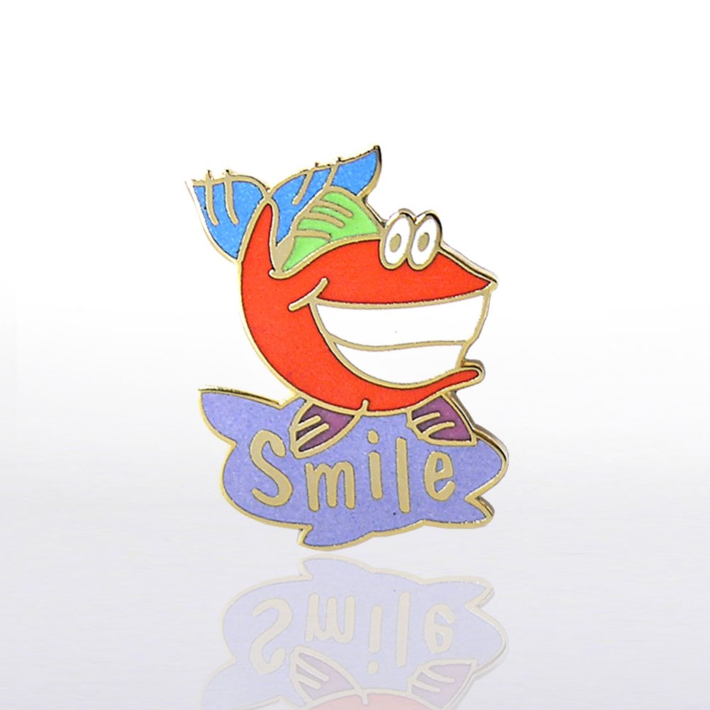 Lapel Pin - Smile Fish - Multi Color