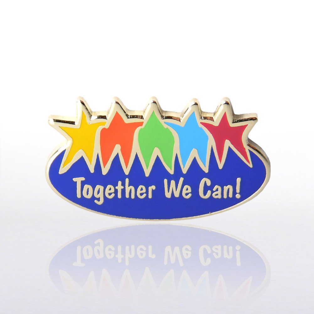 Lapel Pin - Together We Can - Multi-Color