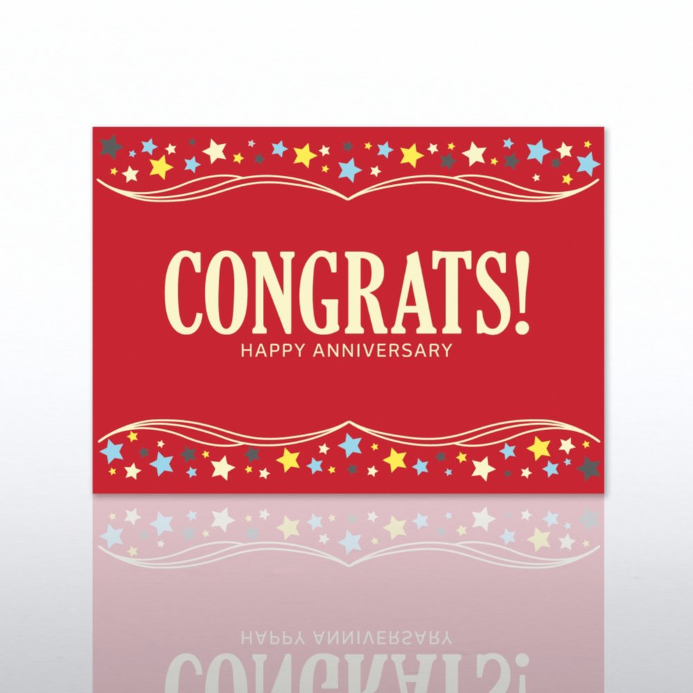 Classic Celebrations - Happy Anniversary - Congrats! - Red