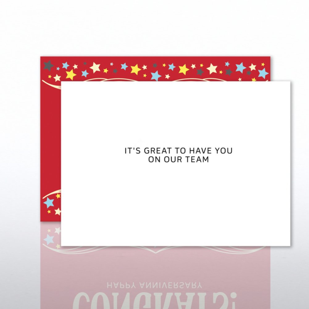 Classic Celebrations - Happy Anniversary - Congrats! - Red OPEN